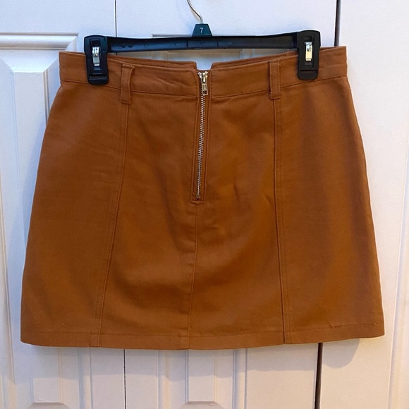 ⚡️Orange rust denim mini skirt - Picture 2 of 6